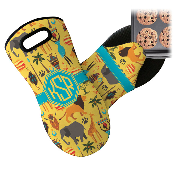 African Safari Neoprene Oven Mitt