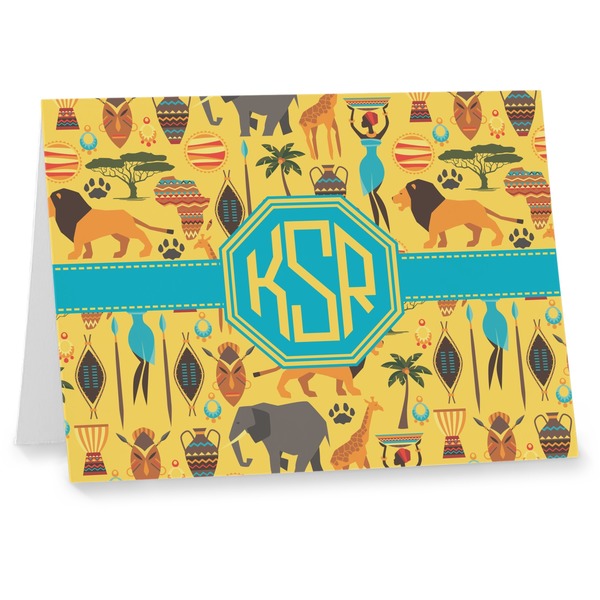 Custom African Safari Note cards (Personalized)