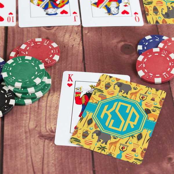 African Safari On Table with Poker Chips