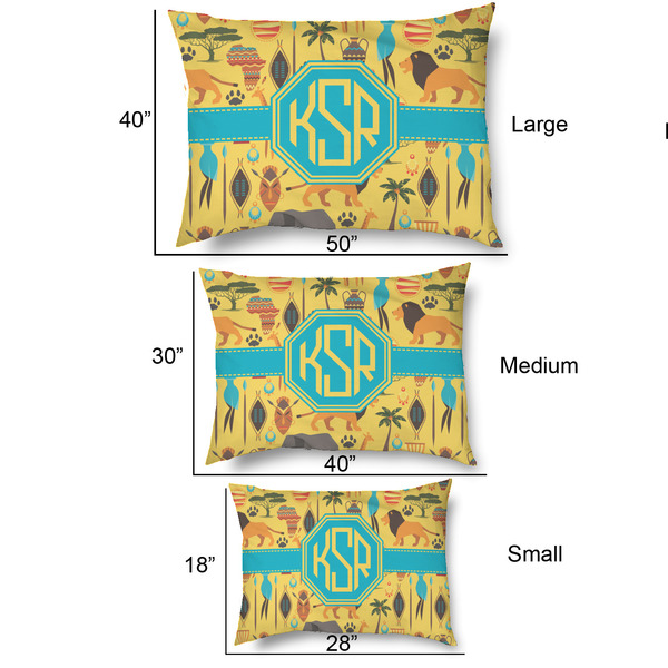 African Safari Outdoor Dog Beds - SIZE CHART