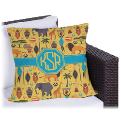 African Safari Outdoor Pillow - 18" (Personalized)