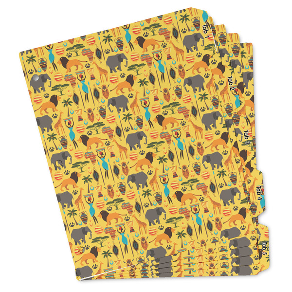 Custom African Safari Binder Tab Divider Set (Personalized)