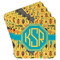 African Safari Paper Coasters w/ Monograms