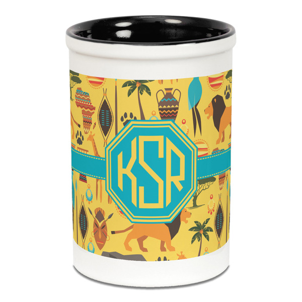 African Safari Pencil Holder - Black