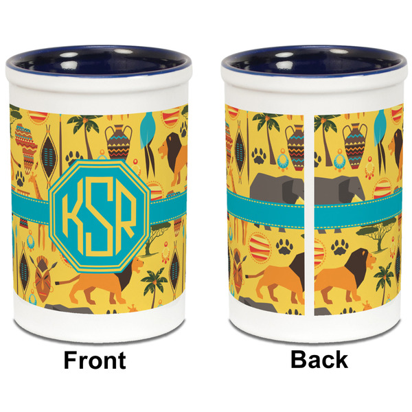 African Safari Pencil Holder - Blue - approval