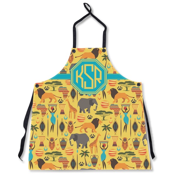 Custom African Safari Apron Without Pockets w/ Monogram