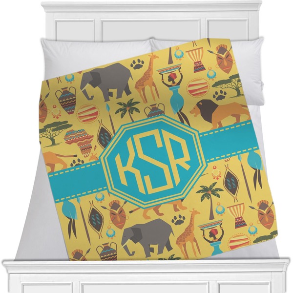 Custom African Safari Minky Blanket (Personalized)