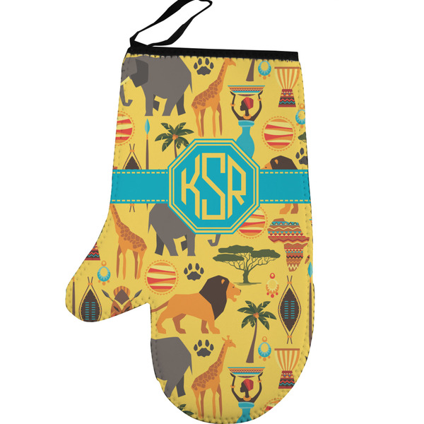 African Safari Personalized Oven Mitt - Left