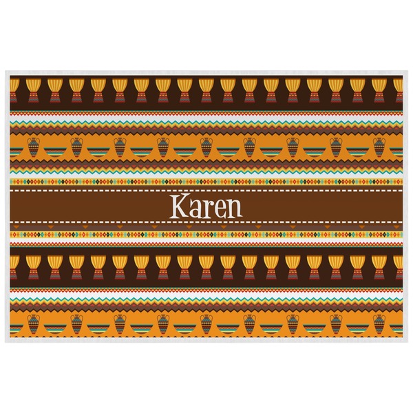 African Safari Personalized Placemat (Back)