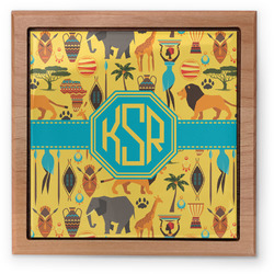 African Safari Pet Urn w/ Monogram