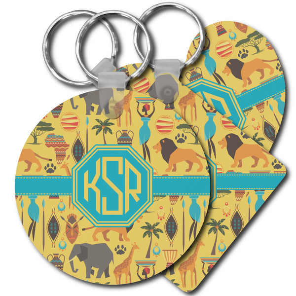 Custom African Safari Plastic Keychain (Personalized)