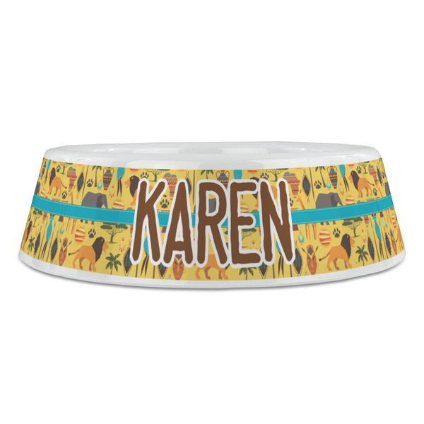 African Safari Plastic Pet Bowls - Large - FRONT