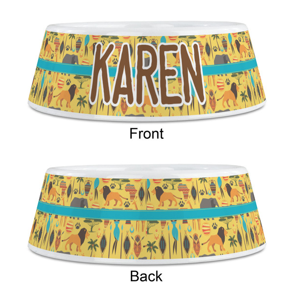 African Safari Plastic Pet Bowls - Medium - APPROVAL