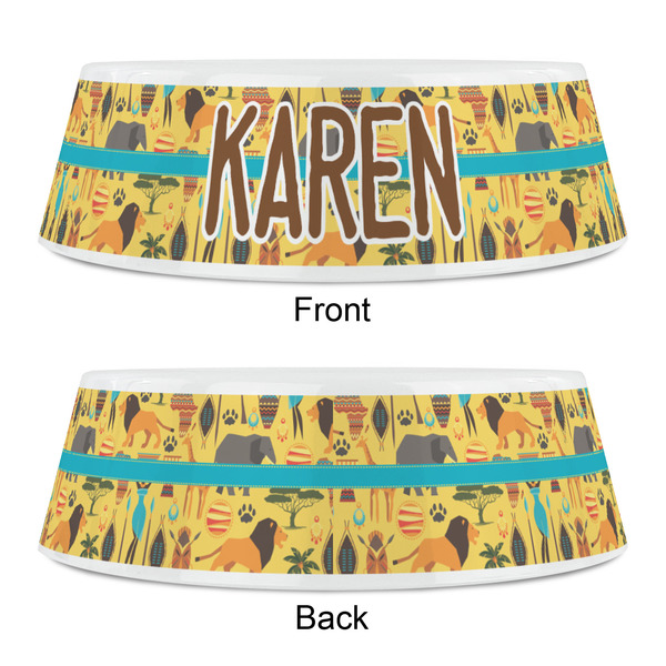 African Safari Plastic Pet Bowls - Small - APPROVAL