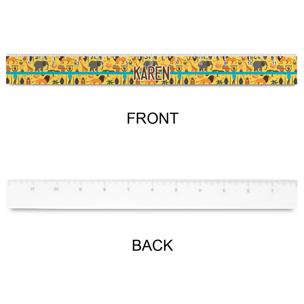 African Safari Plastic Ruler - 12" - APPROVAL