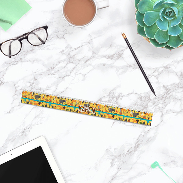African Safari Plastic Ruler - 12" - LIFESTYLE