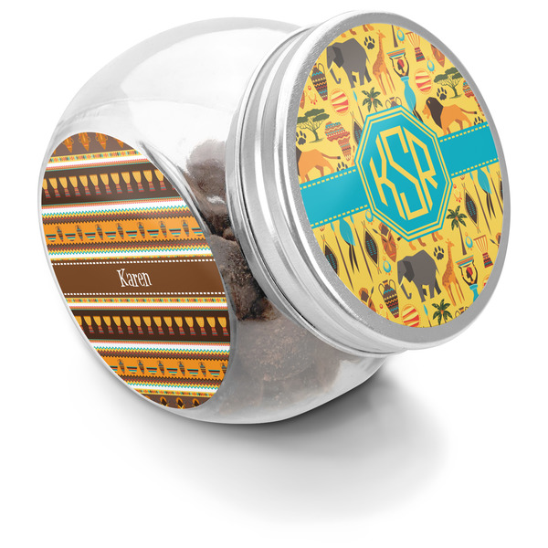 Custom African Safari Puppy Treat Jar (Personalized)