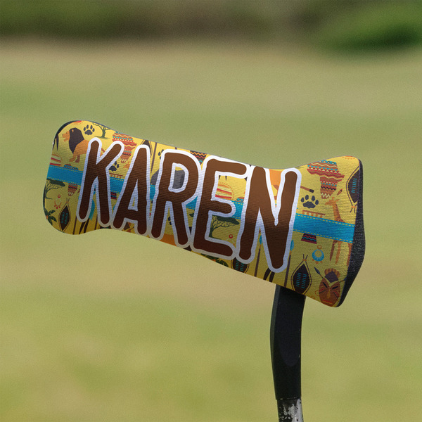 African Safari Putter Cover - On Putter