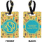 African Safari Rectangle Luggage Tag (Front + Back)