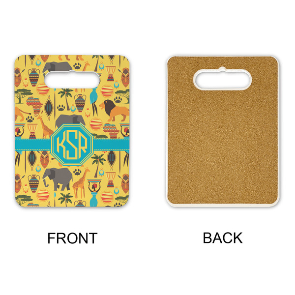 African Safari Rectangle Trivet with Handle - APPROVAL