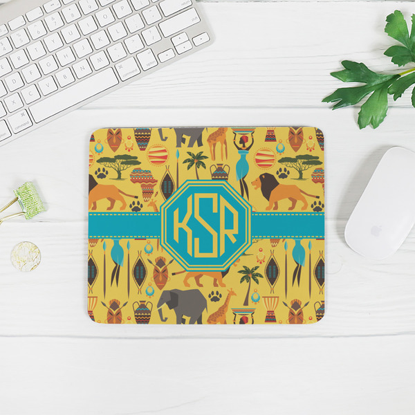 African Safari Rectangular Mouse Pad - LIFESTYLE 2