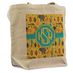African Safari Reusable Cotton Grocery Bag (Personalized)