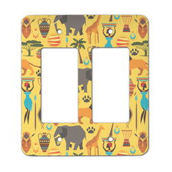African Safari Rocker Style Light Switch Cover - Two Switch