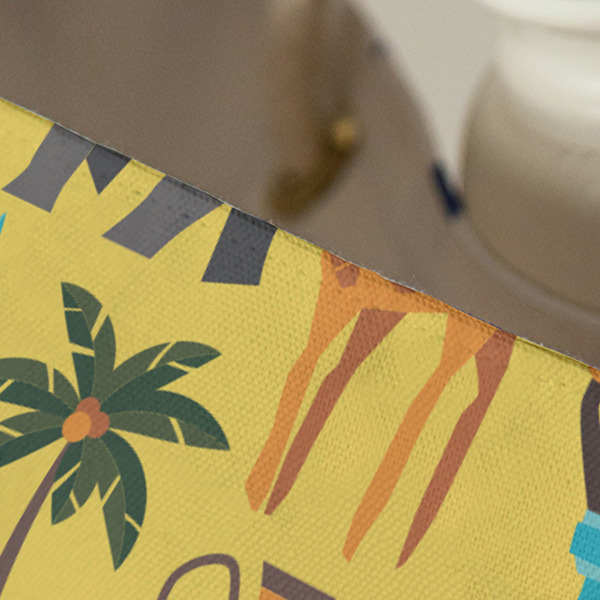 African Safari Large Rope Tote - Close Up View