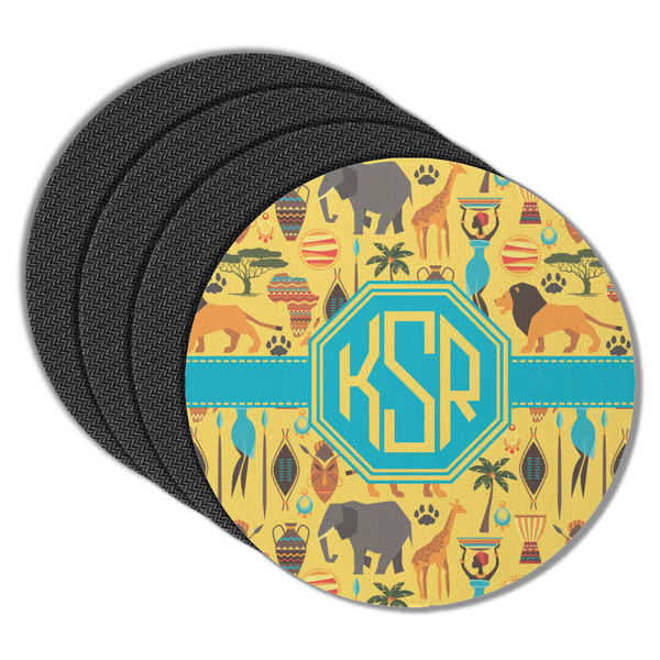 African Safari Round Coaster Rubber Back - Main