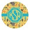 African Safari Round Decal - Large (Personalized)