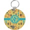 African Safari Round Plastic Keychain (Personalized)