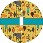 African Safari Round Light Switch Cover