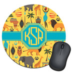 African Safari Round Mouse Pad (Personalized)