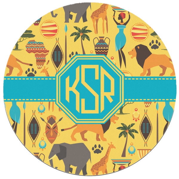 African Safari Round Mousepad - APPROVAL