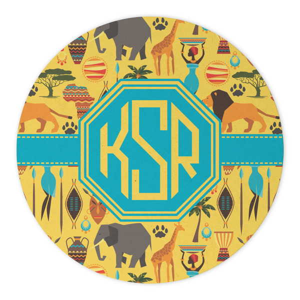 African Safari Round Paper Coaster - Approval