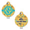 African Safari Round Pet Tag - Front & Back