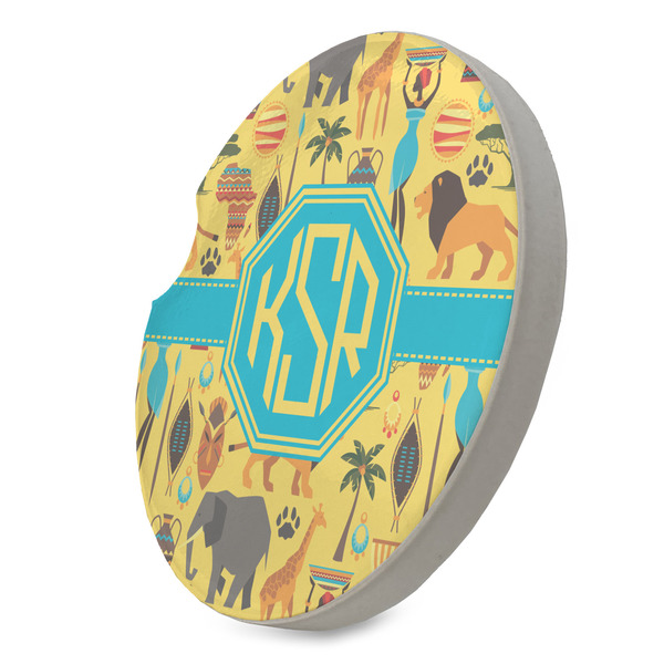 African Safari Sandstone Car Coaster - STANDING ANGLE