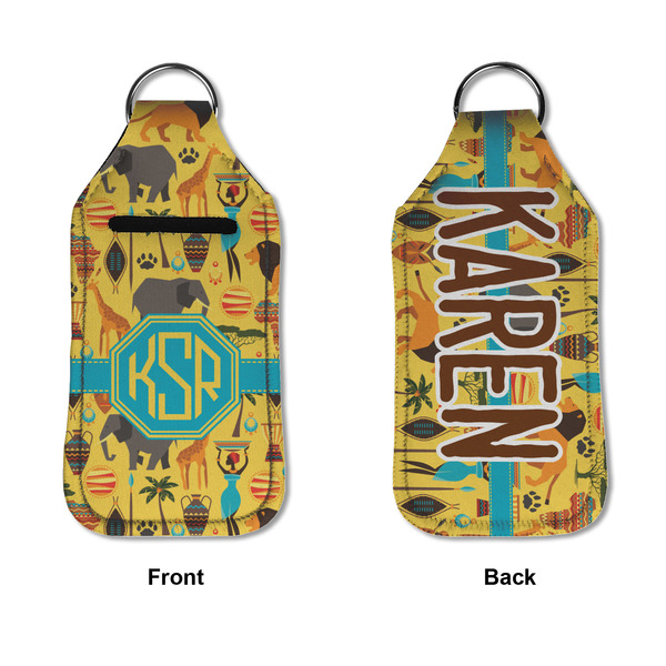 African Safari Sanitizer Holder Keychain - Large APPROVAL (Flat)
