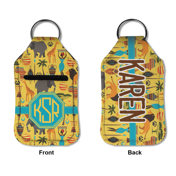 African Safari Sanitizer Holder Keychain - Small APPROVAL (Flat)