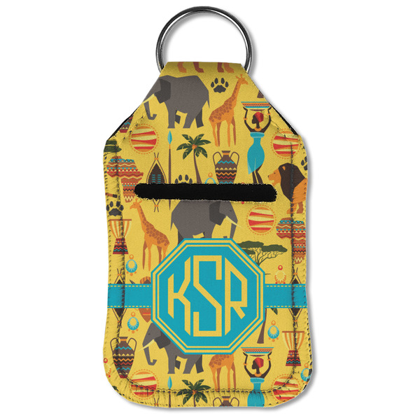 African Safari Sanitizer Holder Keychain - Small (Front Flat)