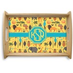 African Safari Natural Wooden Tray - Small (Personalized)