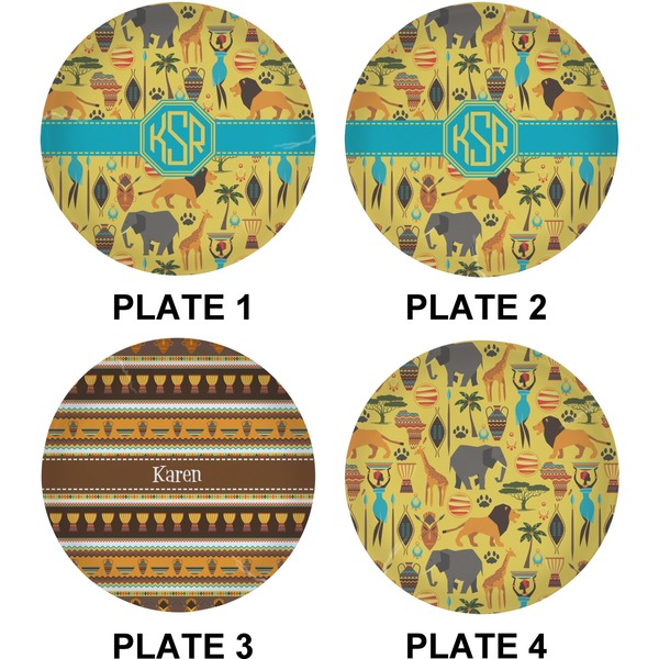 African Safari Set of Lunch / Dinner Plates (Approval)