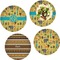 African Safari Set of Lunch / Dinner Plates