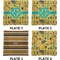 African Safari Set of Square Dinner Plates (Approval)