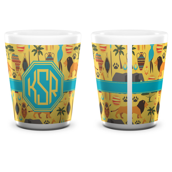 African Safari Shot Glass - White - APPROVAL