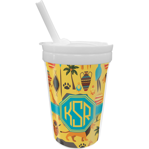Custom African Safari Sippy Cup with Straw (Personalized)