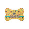 African Safari Bone Shaped Dog Food Mat (Small) (Personalized)