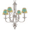African Safari Small Chandelier Shade - LIFESTYLE (on chandelier)