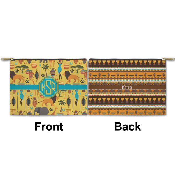 African Safari Small Zipper Pouch Approval (Front and Back)