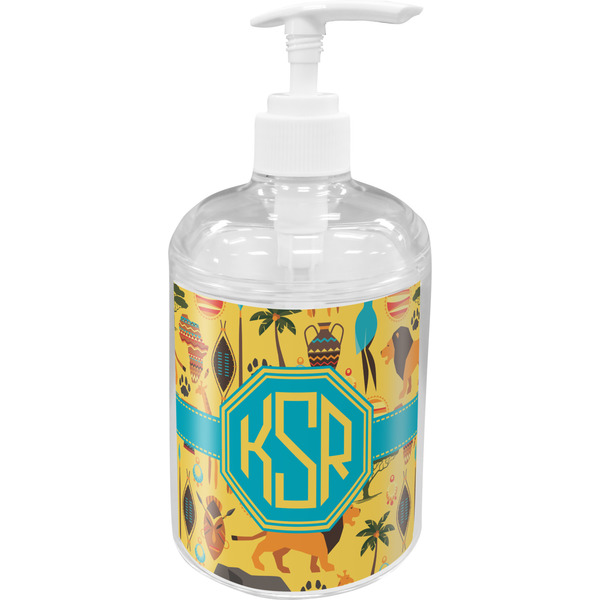 Custom African Safari Acrylic Soap & Lotion Bottle (Personalized)